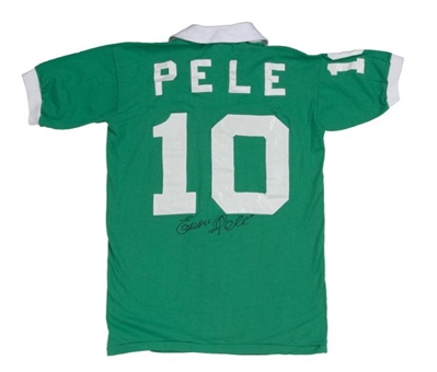 1977 Pele Game Used and Signed New York Cosmos Jersey